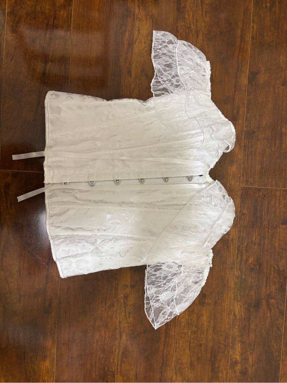 White Lace Corset Top - Costume